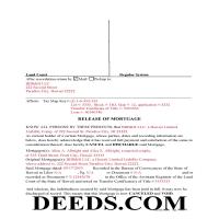 Hawaii County Completed Example of the Release of Mortgage Document Page 1