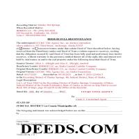 Completed Example of a Deed of Full Reconveyance Document Page 1
