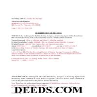 Completed Example of a Substitution of Trustee Document Page 1