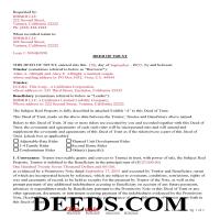 Contra Costa County Completed Example of the Deed of Trust Document Page 1