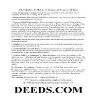 Contra Costa County Guidelines for Release of Assignment of Leases and Rents Page 1