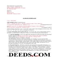 Winston County Completed Example of the Mortgage Document Page 1