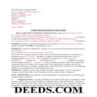 Winston County Completed Example of the Assignment of Rents and Leases Document Page 1