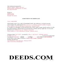 Winston County Completed Example of an Assignment of Mortgage Document Page 1