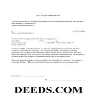 Notice of Assignment of Mortgage Page 1
