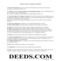 Guidelines Notice of Assignment Document Page 1