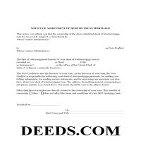 Notice of Assignment of Mortgage or DOT Page 1