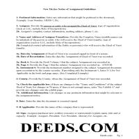 Taos County Notice of Assignment Guidelines Page 1