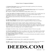 Navajo County Notice of Assignment Guidelines Page 1