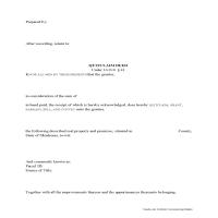 Quit Claim Deed Form Page 1