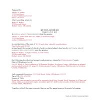 Completed Example of the Quit Claim Deed Document Page 1