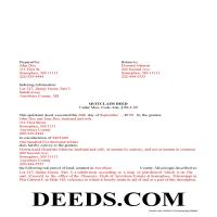 Grenada County Completed Example of the Quit Claim Deed Document Page 1