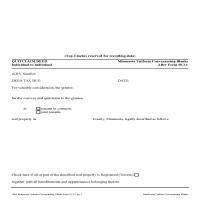 Quit Claim Deed Form Page 1
