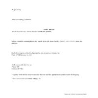 Gift Deed Form Page 1