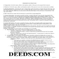 Grenada County Gift Deed Guide Page 1