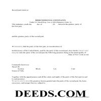 Allegany County Warranty Deed Form Page 1