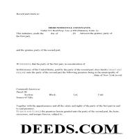 Warranty Deed Form Page 1