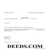 Grant Deed Form Page 1
