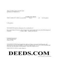 Boise County Warranty Deed Form Page 1
