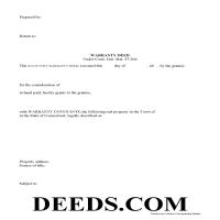 Fairfield County Warranty Deed Form Page 1