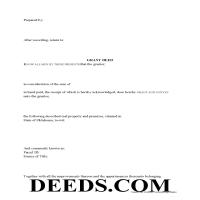 Pittsburg County Grant Deed Form Page 1