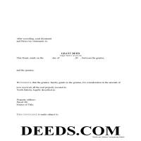 Grant Deed Form Page 1