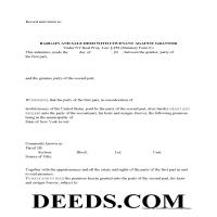 Dutchess County Bargain and Sale Deed with Covenants Form Page 1