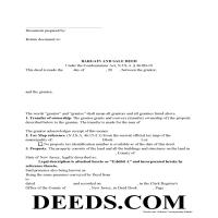 Hudson County Bargain and Sale Deed Condominium Form Page 1