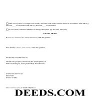 Ottawa County Grant Deed Form Page 1