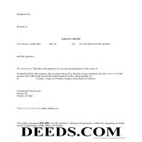 Polk County Grant Deed Form Page 1