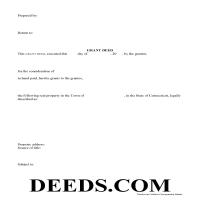 New London County Grant Deed Form Page 1