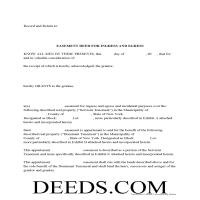 Dutchess County Easement Deed Form Page 1