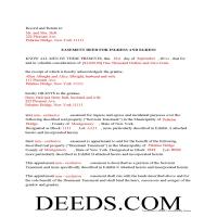 Dutchess County Completed Example of the Easement Deed Document Page 1