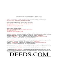 Coos County Completed Example of the Easement Deed Document Page 1