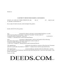 Carroll County Easement Deed Form Page 1