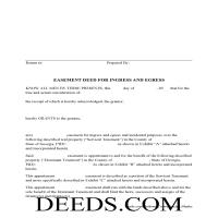 Taylor County Easement Deed Form Page 1