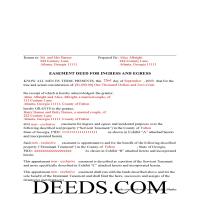 Hancock County Completed Example of the Easement Deed Document Page 1
