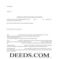 Charlotte County Easement Deed Form Page 1