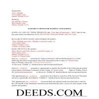 Polk County Completed Example of the Easement Deed Document Page 1