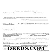 Clay County Easement Deed Form Page 1