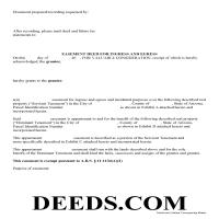 Arizona Easement Deed Form Page 1