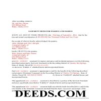Completed Example of the Easement Deed Document Page 1