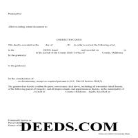 Correction Deed Form Page 1