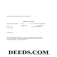Correction Deed Form Page 1