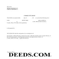 Correction Deed Form Page 1