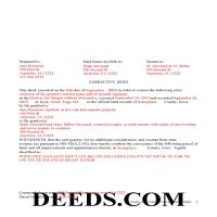 Ringgold County Completed Example of the Corrective Deed Document Page 1