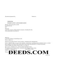 Gaston County Release of Easement, Right of Way Form Page 1