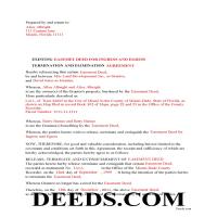 Gwinnett County Completed Example of the Release of Easement Document Page 1