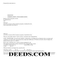 Crawford County Release of Easement, Right of Way Form Page 1
