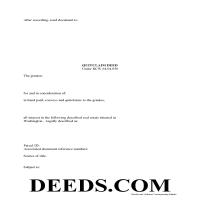 Kittitas County Quit Claim Deed Form Page 1